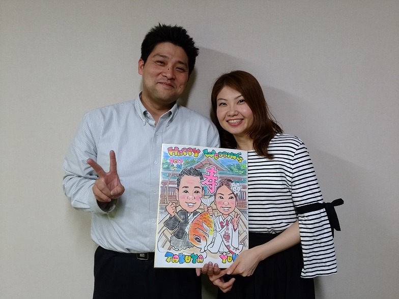似顔絵ウエルカムボード 福山市 似顔絵ウエルカムボード 福山市