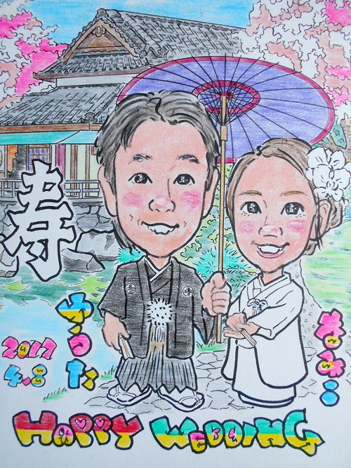 似顔絵ウエルカムボード 大阪 似顔絵ウエルカムボード 大阪
